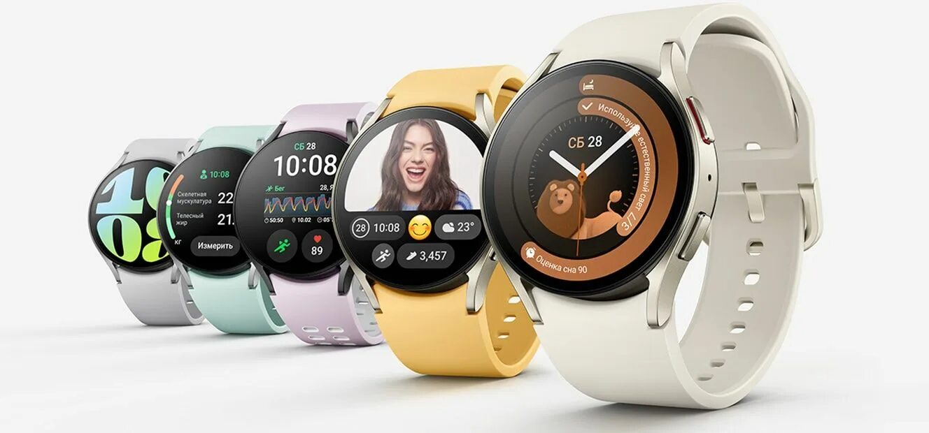 Galaxy watch 7 фото Купить смарт-часы Samsung Galaxy Watch 6 40мм/, экран 1.3" - купить по низким це
