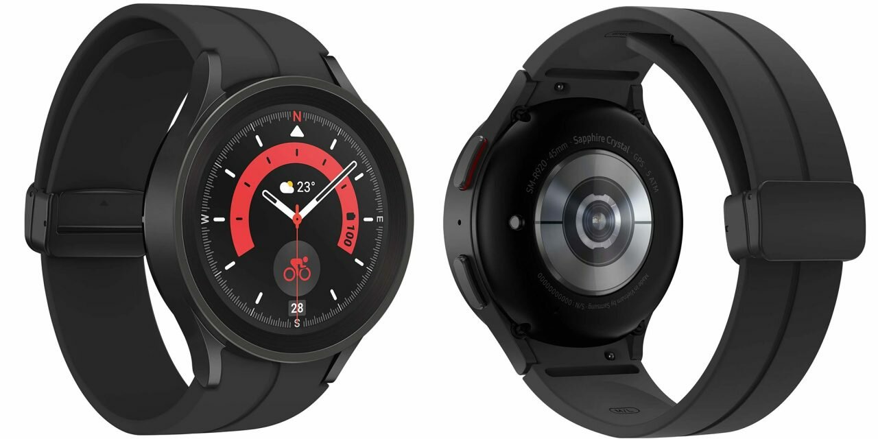 Galaxy watch 7 фото Умные часы Samsung Galaxy Watch5 Pro Wi-Fi GPS, черный титан - купить в интернет