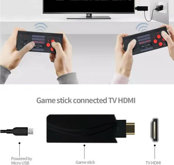 Game stick как подключить к компьютеру 2.4G Wireless Dual Game Controller