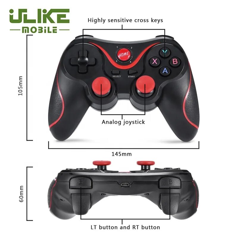 Gamepad x3 как подключить к пк Беспроводной Bluetooth Геймпад Game X3,Игровой Контроллер Для Мобильного Телефон