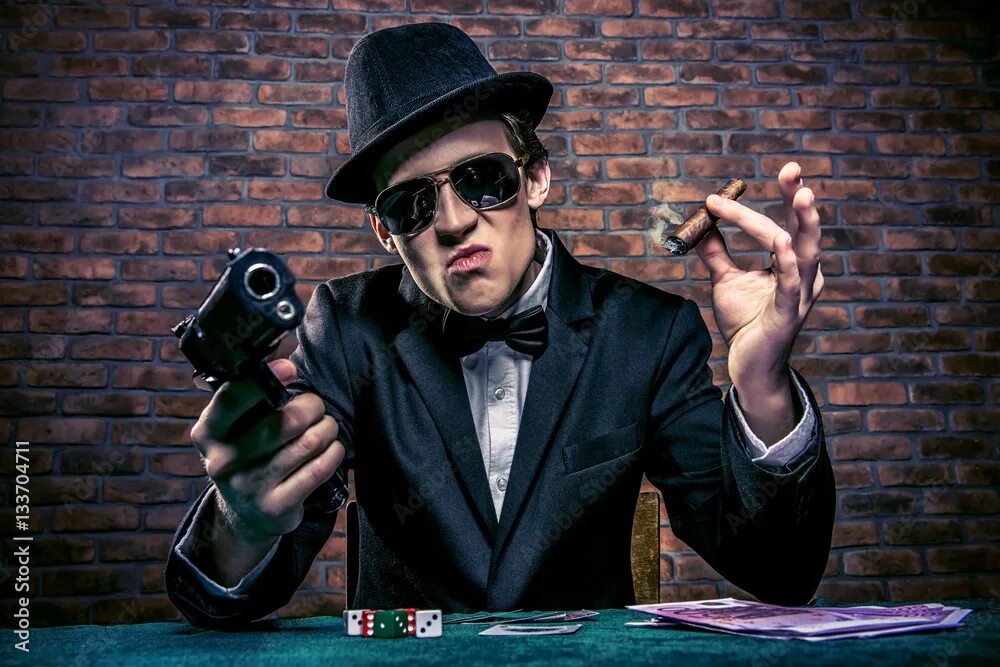 Gangster юбилейная ул 25в фото mafia gangster man Фотографія Stock Adobe Stock
