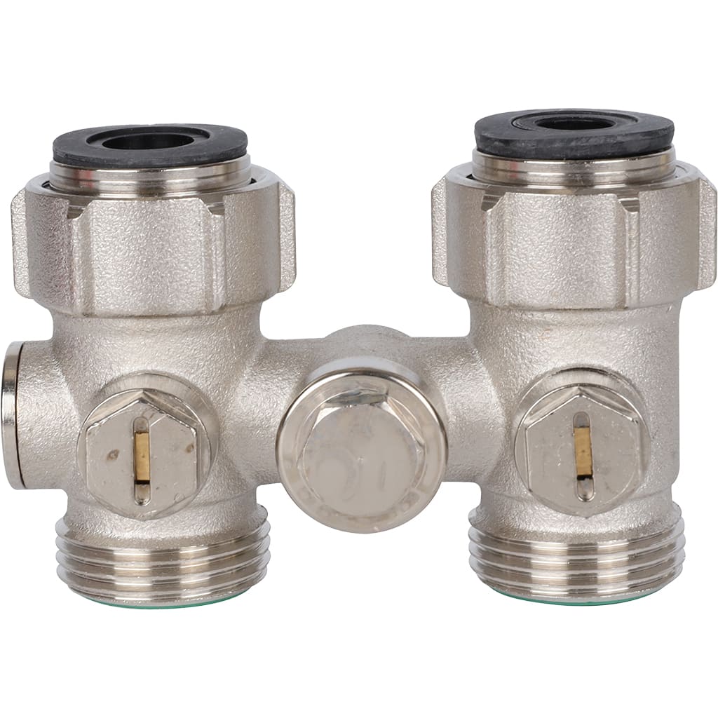 Gappo узел нижнего подключения Meibes Узел нижнего подключения для однотрубных систем. Тип D2/50 прямой c байпа