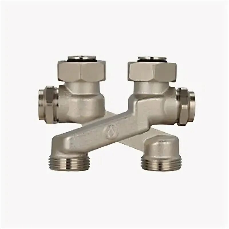 Gappo узел нижнего подключения Узел нижнего подключения радиатора Х-образный Gappo G269.05 3/4"х3/4"EK уп. 5 шт