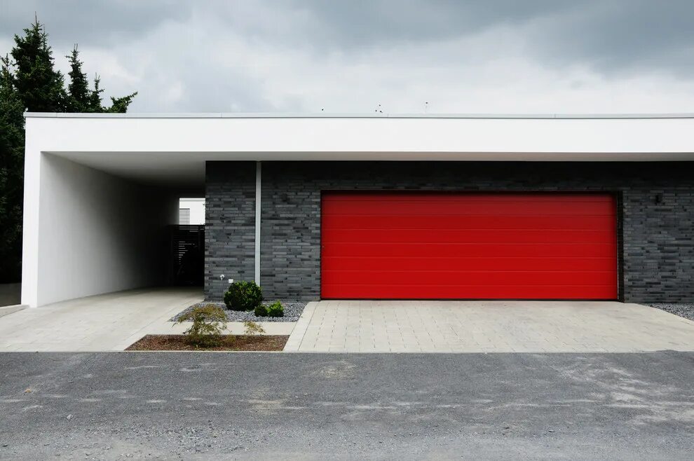 Garage красная ул 78 фото Villa in Krefeld - Модернизм - Гараж - Дюссельдорф - от эксперта plus4architekte
