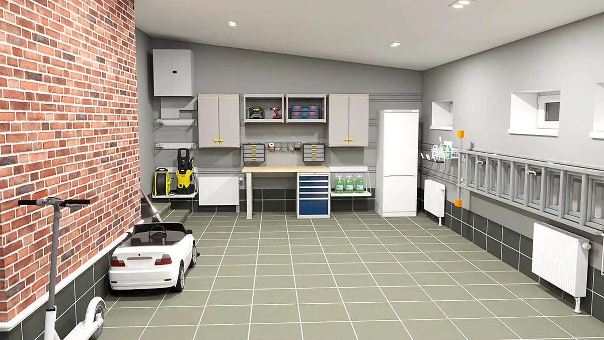 Garagekitchen 2б микрорайон северный фото Дизайн Наводим порядок в гараже с отделкой ГаражТек