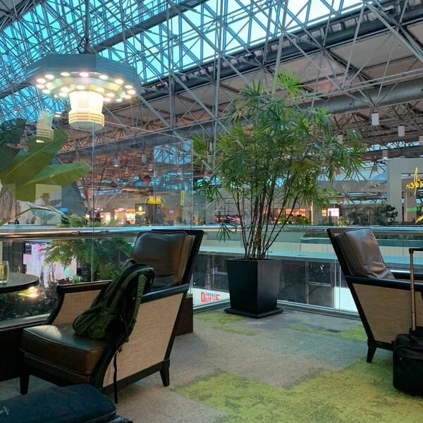 Garden lounge подмосковная ул 7 королев фото Photos at 長 榮 航 空 EVA Air The Garden Lounge - 8 tips