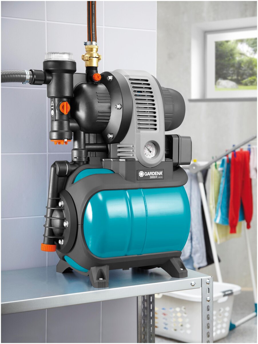 Gardena 3000 4 подключение Обзоры модели Насосная станция GARDENA 3000/4 eco Classic (01753) на Яндекс.Марк