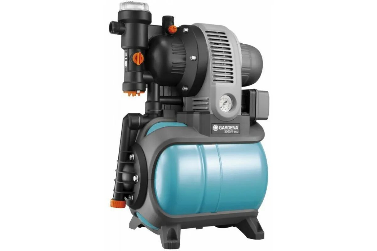 Gardena 3000 4 подключение Насосная станция Gardena 3000/4 CLASSIC ECO (01753-20.000.00) 650Вт 2800л/ч гл.8