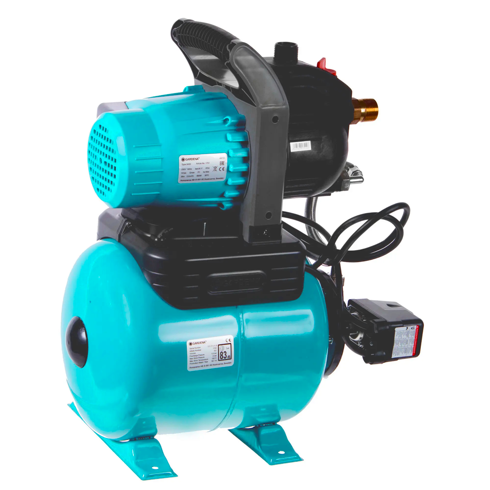 Gardena 3000 4 подключение Насосная станция GARDENA 3000/4 Classic 600Вт 2800л/час