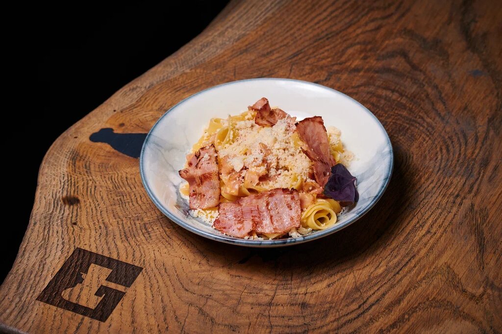 Garry bar плехановская ул 9 фото Паста карбонара - Garry Bar - Ресторан