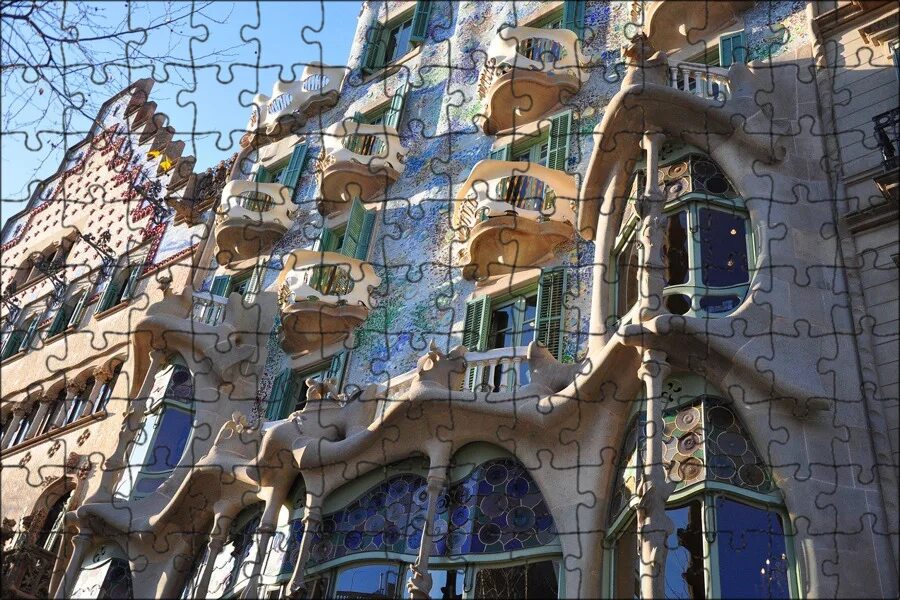 Gaudi ул мира 6а фото Магнитный пазл 27x18см."Высокий первый, гауди, барселона" на холодильник - купит