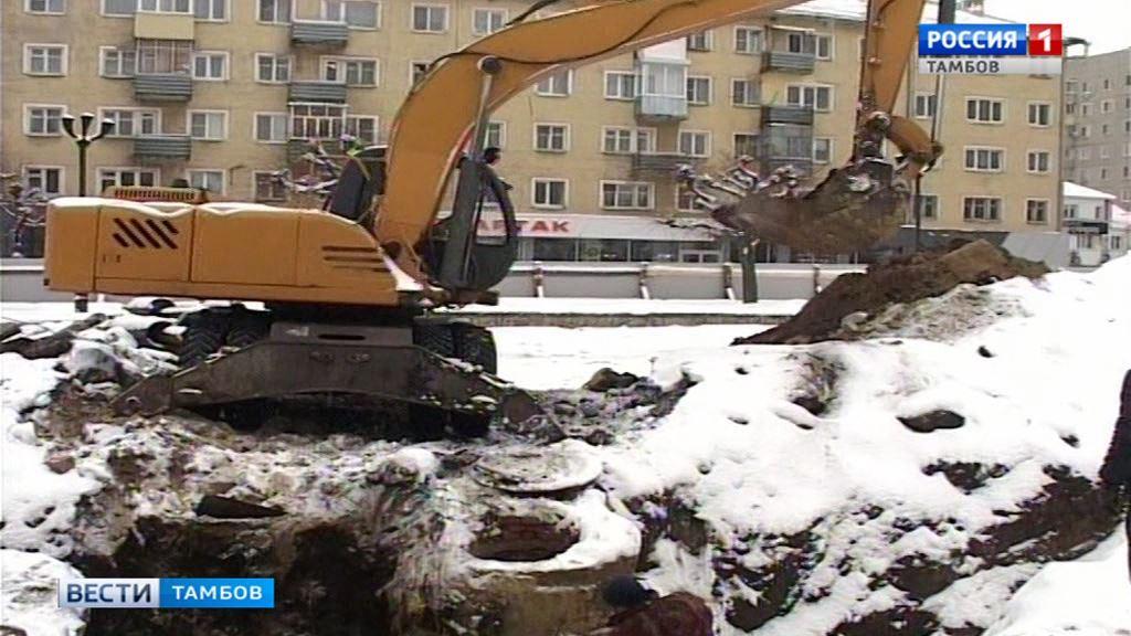 Gazovik68 площадь льва толстого 4а тамбов фото На площади Льва Толстого стартовали работы по благоустройству - ВЕСТИ / Тамбов