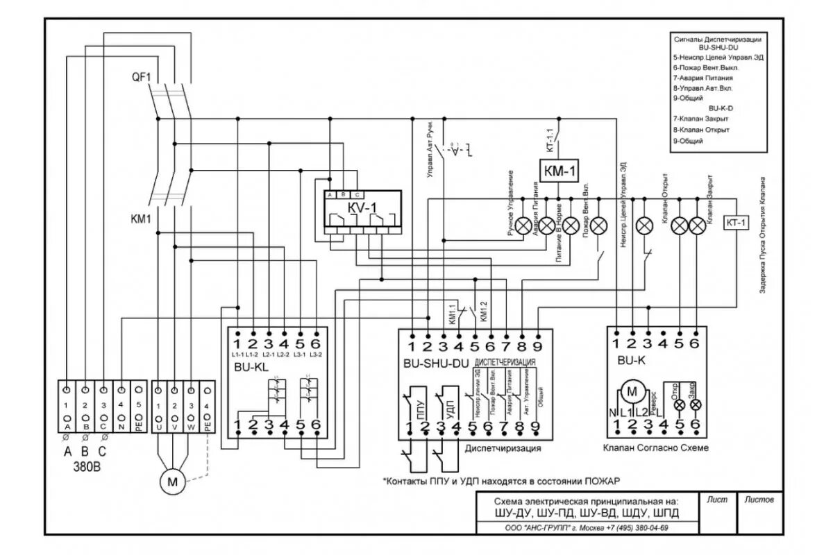 Gbc100 p11 1 схема подключения Кнопочный пост, система противодымной вентиляции - Диалог специалистов АВОК