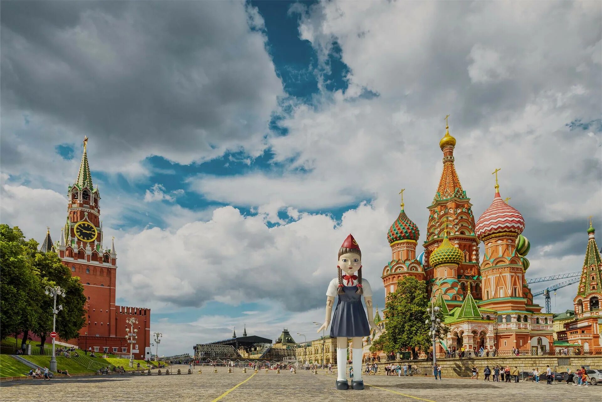 Gedonistica москва красная площадь фото ArtStation - Squid Game Killer Doll, Soviet Model