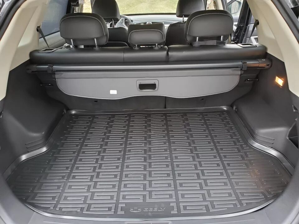 Geely atlas pro фото багажника Купить Коврик в багажник GEELY ATLAS (2017 - 2022), полиуретан в Минске по досту