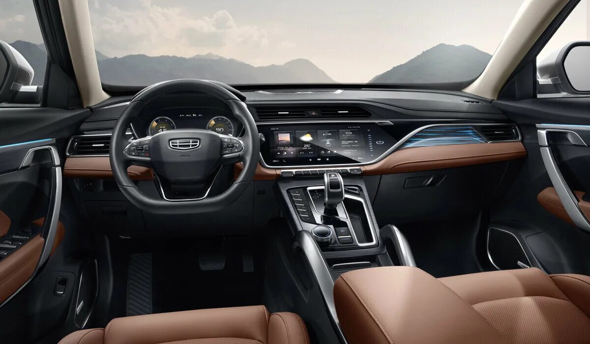 Geely atlas pro фото салона Geely назвала российские цены на Atlas Pro: гибрид отправится в продажу 29 июня