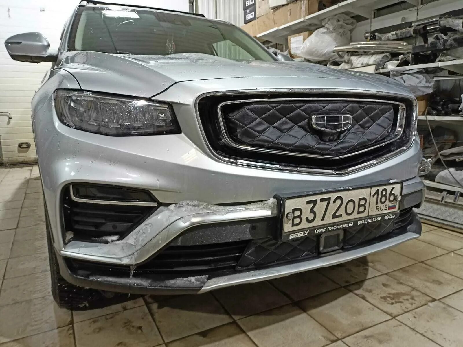 Geely atlas pro решетка радиатора тюнинг Утеплитель радиатора для Geely Atlas Pro 2020-2024 Джили Атлас Про - АВТОСТИЛЬ а