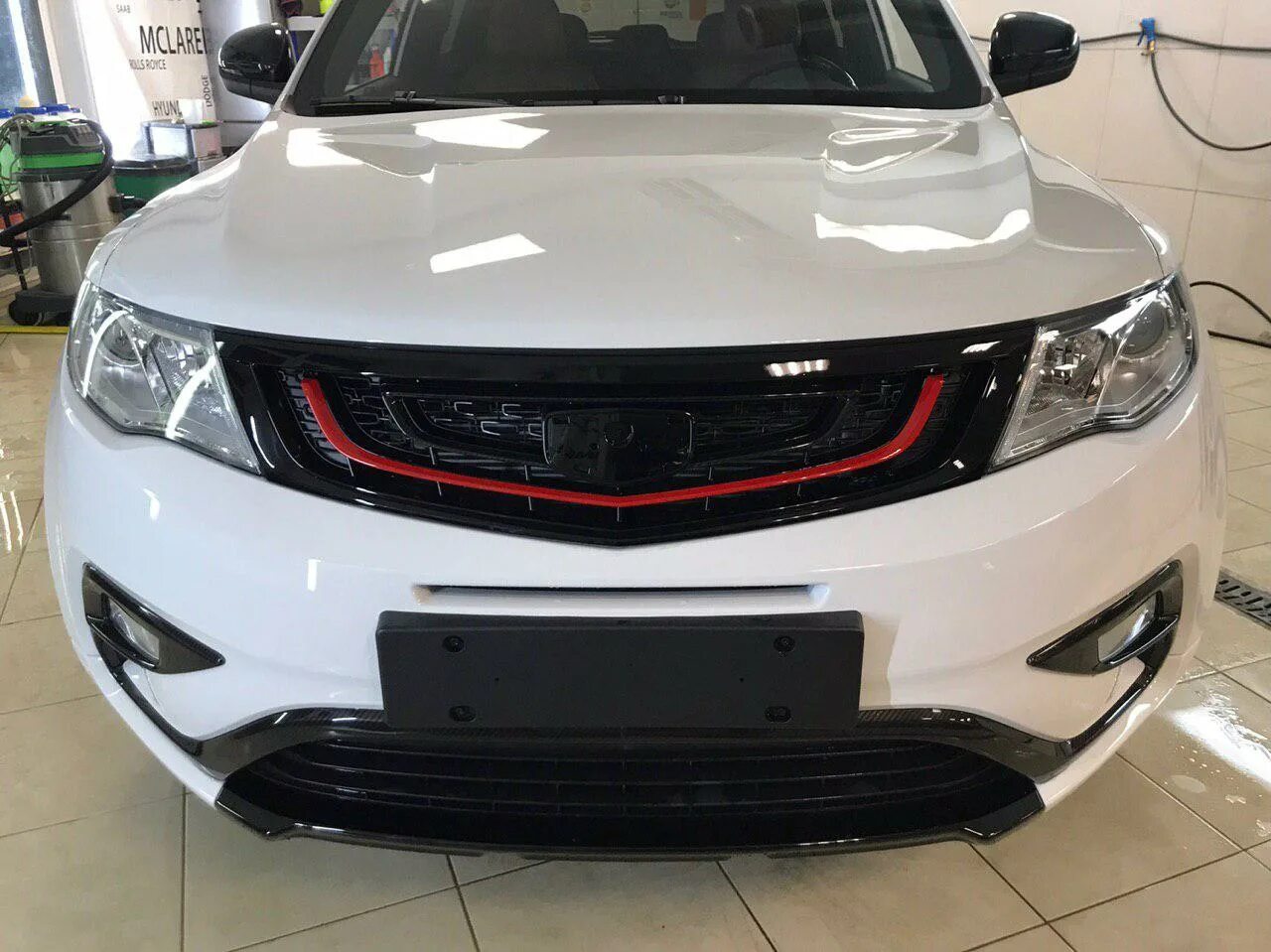 Geely atlas pro решетка радиатора тюнинг Джили атлас решетка радиатора тюнинг LkbAuto.ru