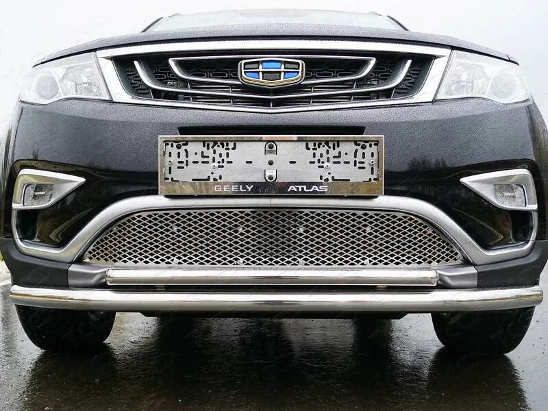 Geely atlas pro решетка радиатора тюнинг Решетка радиатора нижняя (лист) для автомобиля Geely Atlas 2018-, TCC Тюнинг GEE