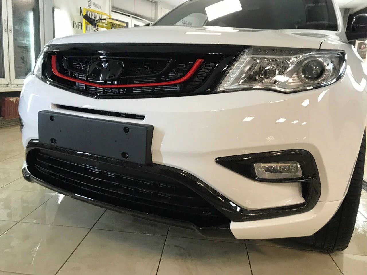 Geely atlas решетка радиатора тюнинг Джили атлас решетка радиатора тюнинг LkbAuto.ru