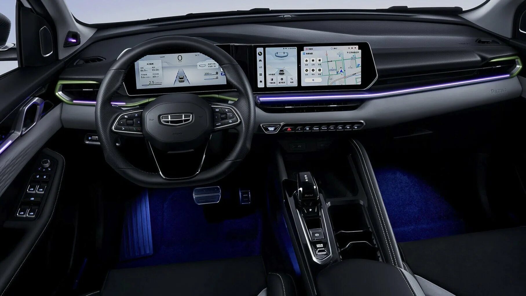 Geely coolray фото салона Рассекречен салон обновлённого Geely Coolray: два экрана и Face ID