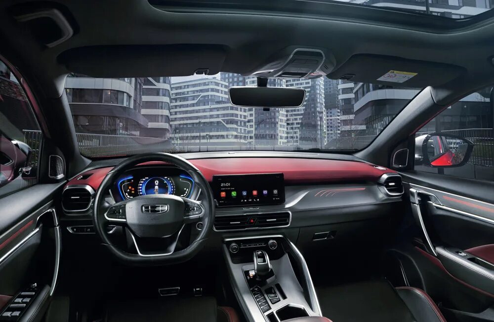 Geely coolray фото салона Швед" с раскосыми глазами. Тест-драйв Geely Coolray Аргументы и Факты