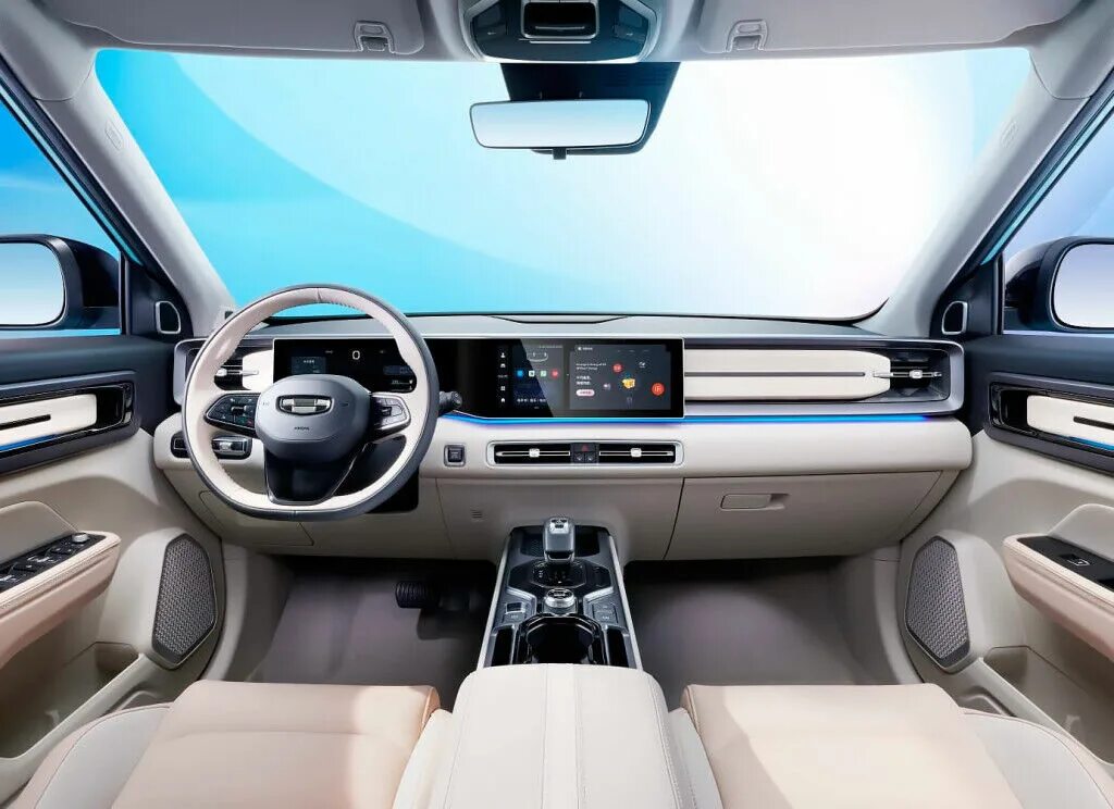 Geely фото салона Geely показала "шоколадный" кроссовер, созданный специально для женщин