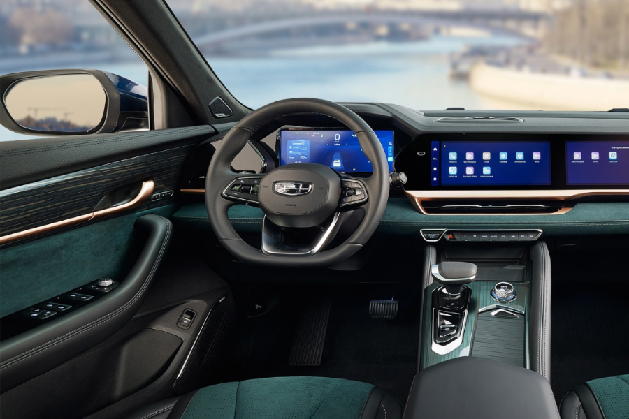 Geely monjaro фото салона Его ждали: на российский рынок выходит полноприводный кроссовер Geely Monjaro КЛ