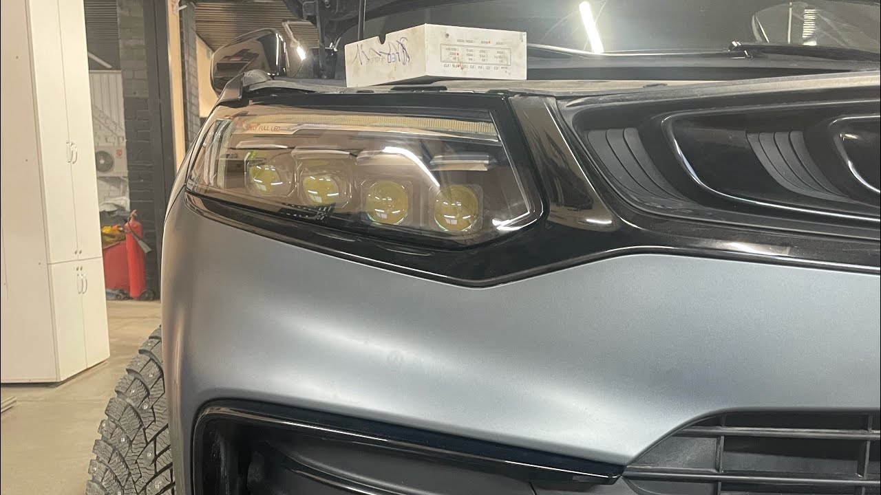 Geely tugela тюнинг фар Установка светодиодных модулей на Geely Tugella - YouTube