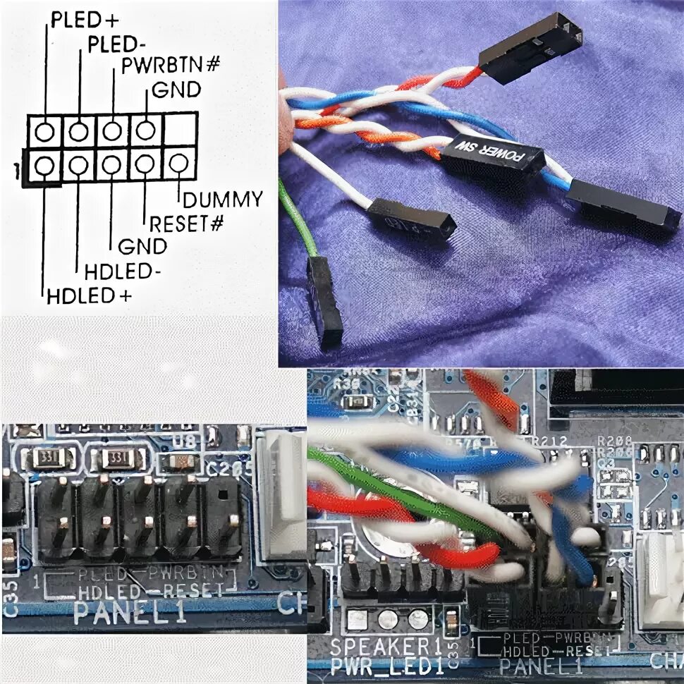 Geforce 6100sm подключение передней панели Ответы Mail.ru: Помогите советом: как соединить провода Reset и Рower.