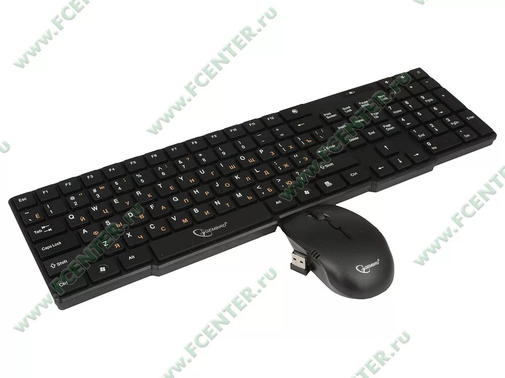 Gembird kbs 9400 клавиатура беспроводная как подключить Комплект клавиатура + мышь Gembird "KBS-7100" (USB) - купить в интернет-магазине