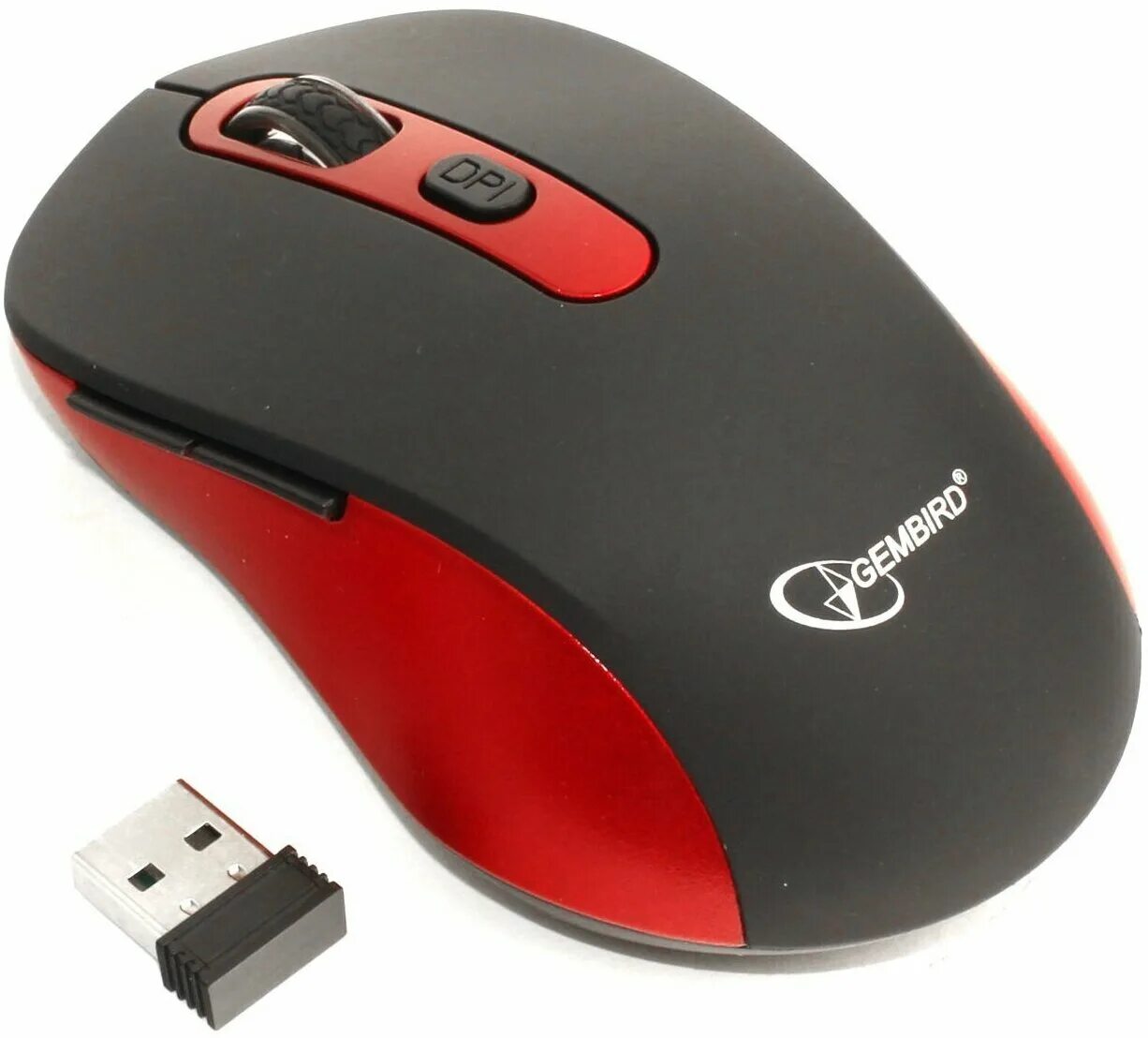 Gembird мышка беспроводная как подключить Мышь компьютерная Gembird MUSW-221-R WLS черн/красн, 5кн+колесо,800-1600DPI, 1 ш