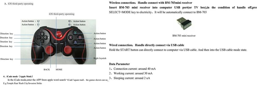 Gen game x3 как подключить к пк Купить Gen Game X3 игровой контроллер умный беспроводной джойстик Bluetooth Andr