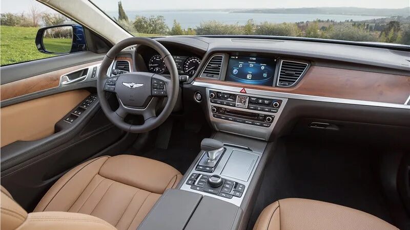 Genesis фото салона Genesis G80 (1G) 2.0 бензиновый 2017 Чёрный Люкс 2.0т на DRIVE2