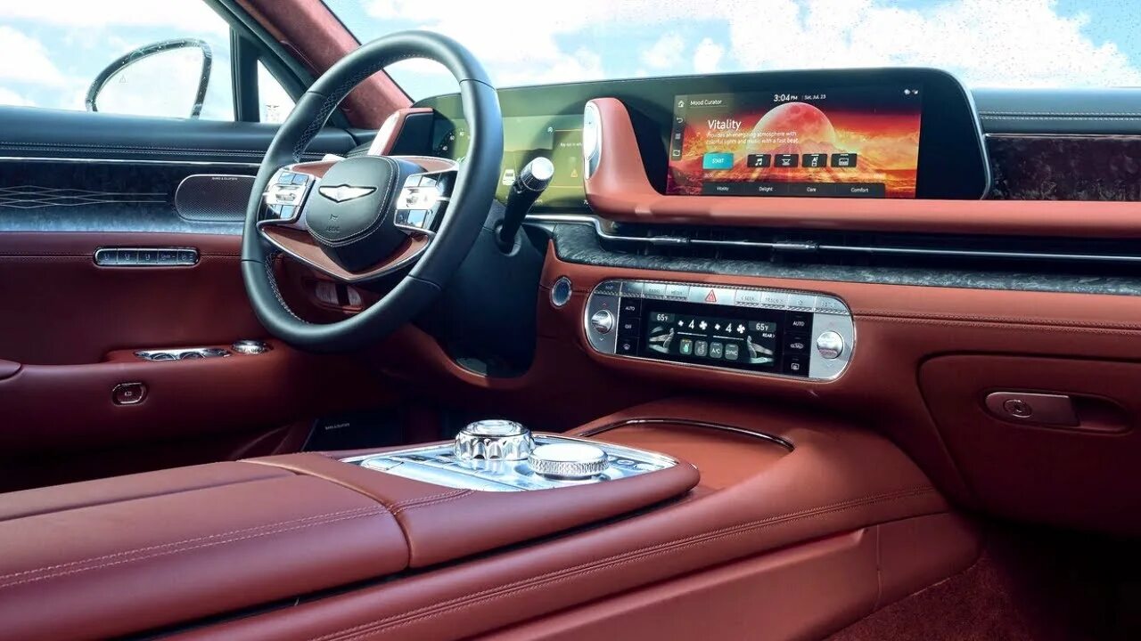 Genesis фото салона New Genesis G90 2023 - full size luxury flagship Sedan Interior - YouTube