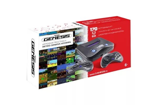 Genesis приставка игровая как подключить Игровая приставка 16 Bit Retro Genesis Modern + 170 игр