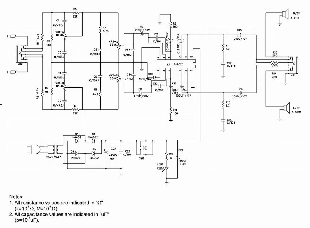 Genius схема усилителя Genius SP-N200, не работает компьютерная колонка - Акустика, колонки, АС, динами