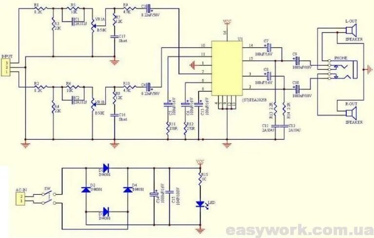 Genius схема усилителя Ремонт компьютерных колонок Genius своими руками / Sekretmastera своими руками