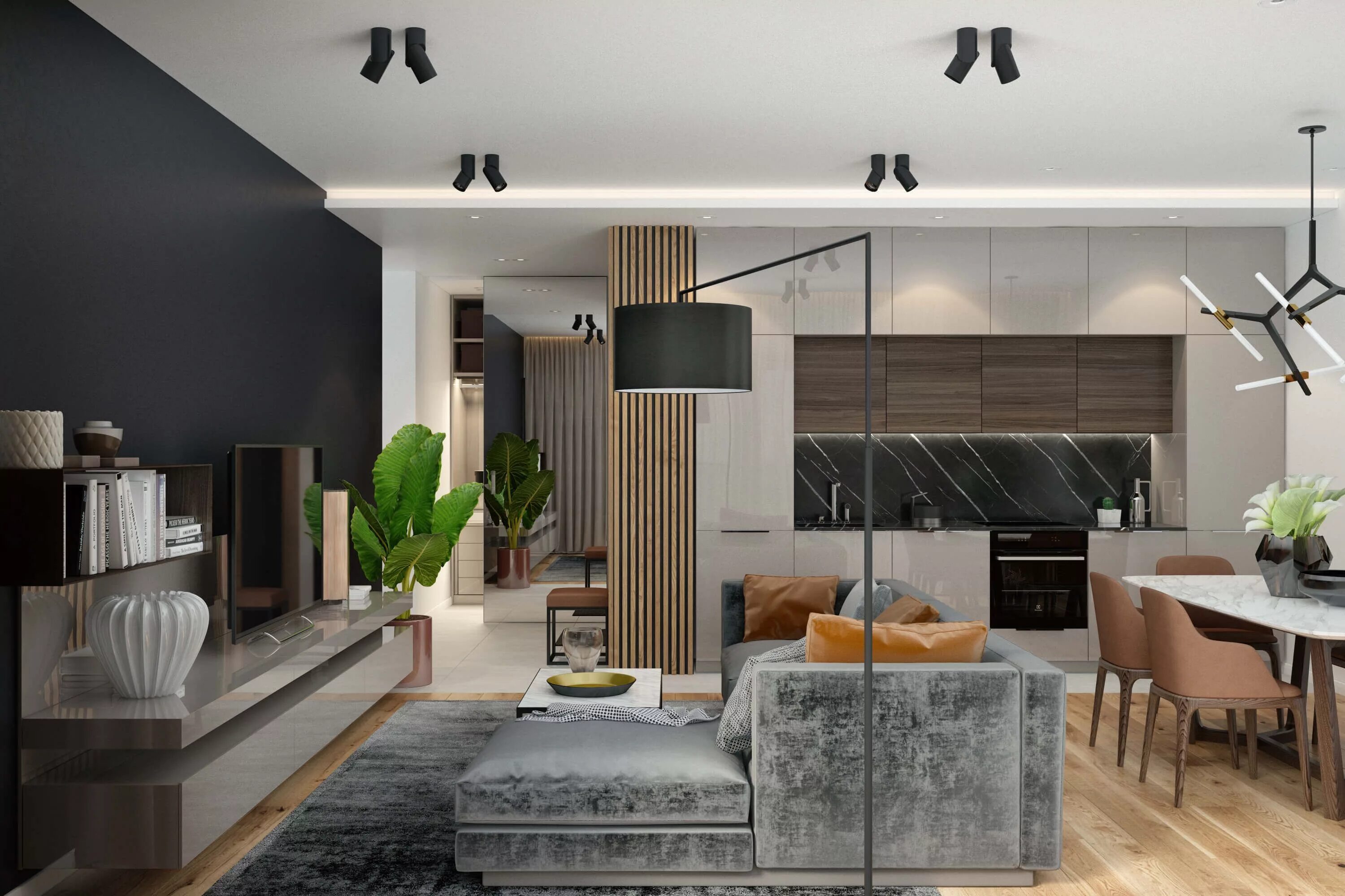 Geometrium дизайн интерьеров Tatlin Premium Late Fall 99 кв.м. - Дизайн студия интерьера Geometrium Interior 