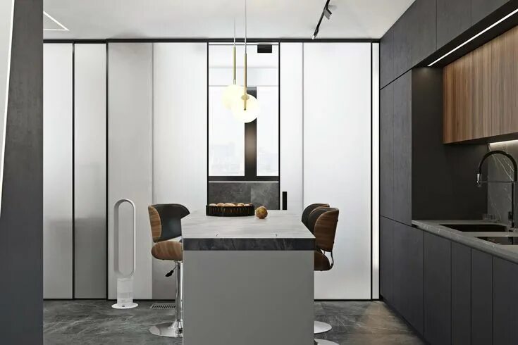 Geometrium дизайн интерьеров Новое Тушино - Дизайн студия интерьера Geometrium Contemporary apartment, Minima