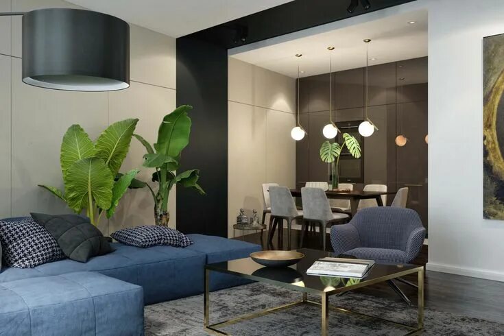 Geometrium дизайн интерьеров Tatlin Premium Dark Glow 70 кв.м. - Дизайн студия интерьера Geometrium Interior 