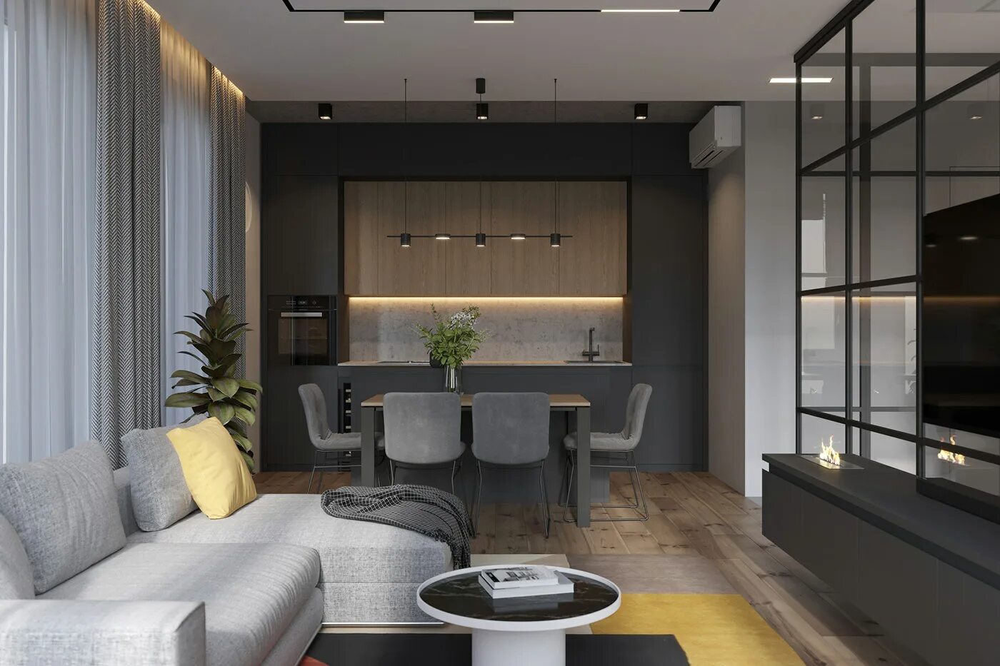 Geometrium современный дизайн интерьера Вандер парк on Behance