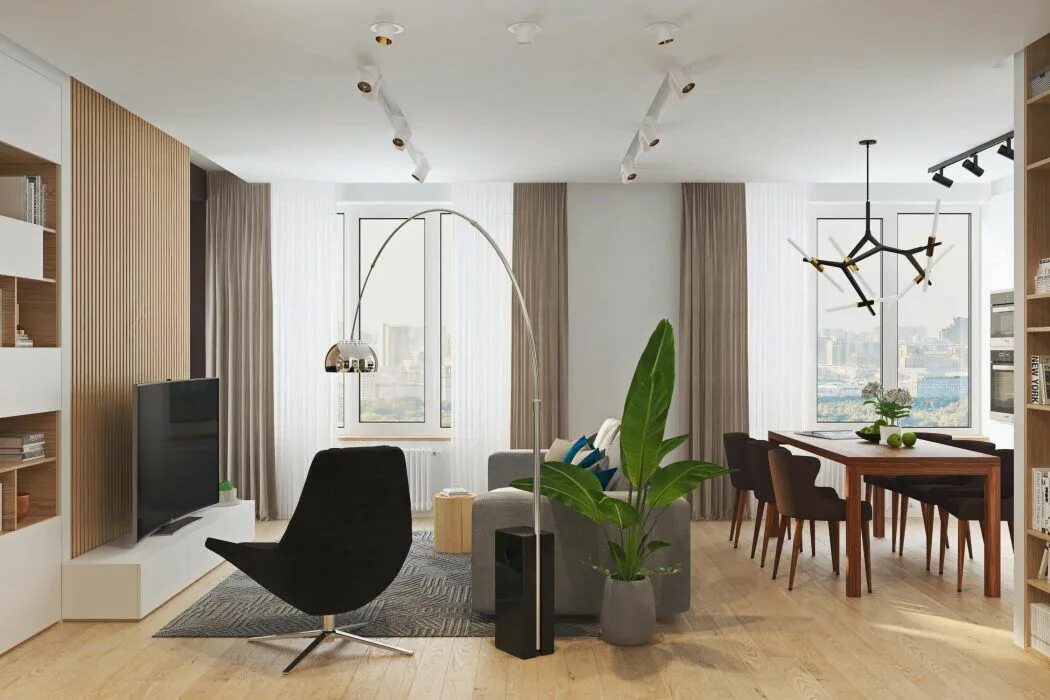 Geometrium современный дизайн интерьера Izmailovo Apartment by Geometrium DSGN Contemporary apartment, Contemporary inte