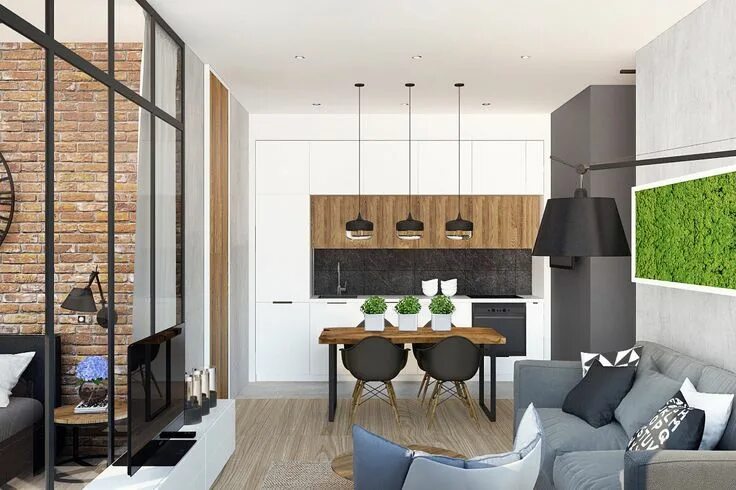 Geometrium современный дизайн интерьера Белый парк / Belyy park by Geometrium DSGN Современная кухня, Кухня мечты, Интер