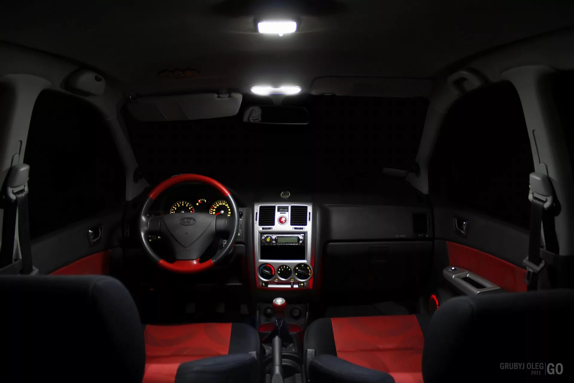Getz тюнинг салона LEDколхоз ) - Hyundai Getz, 1,4 л, 2007 года тюнинг DRIVE2