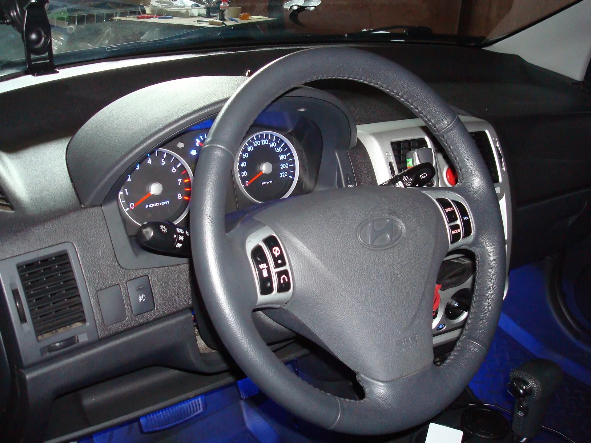 Getz тюнинг салона Приборочка красивая - Hyundai Getz, 1,4 л, 2008 года тюнинг DRIVE2