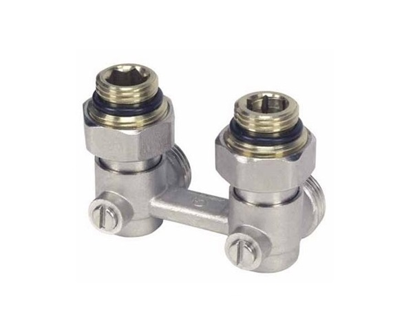 Giacomini узел нижнего подключения Комплект нижнего подключения угловой R 1/2 для двухтрубных систем отопления