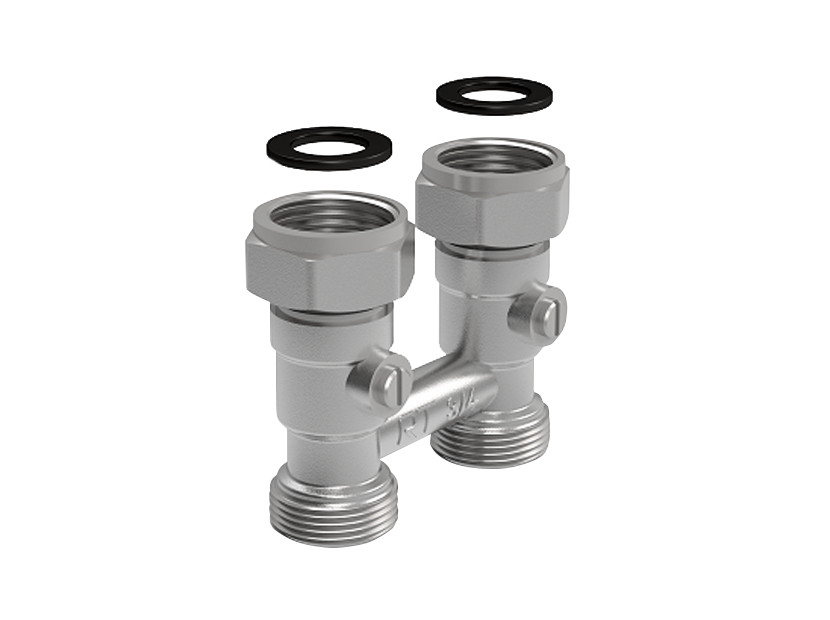 Giacomini узел нижнего подключения Двухтрубный узел нижнего подключения Royal Thermo прямой 3/4 НГ - 3/4 НР купить 