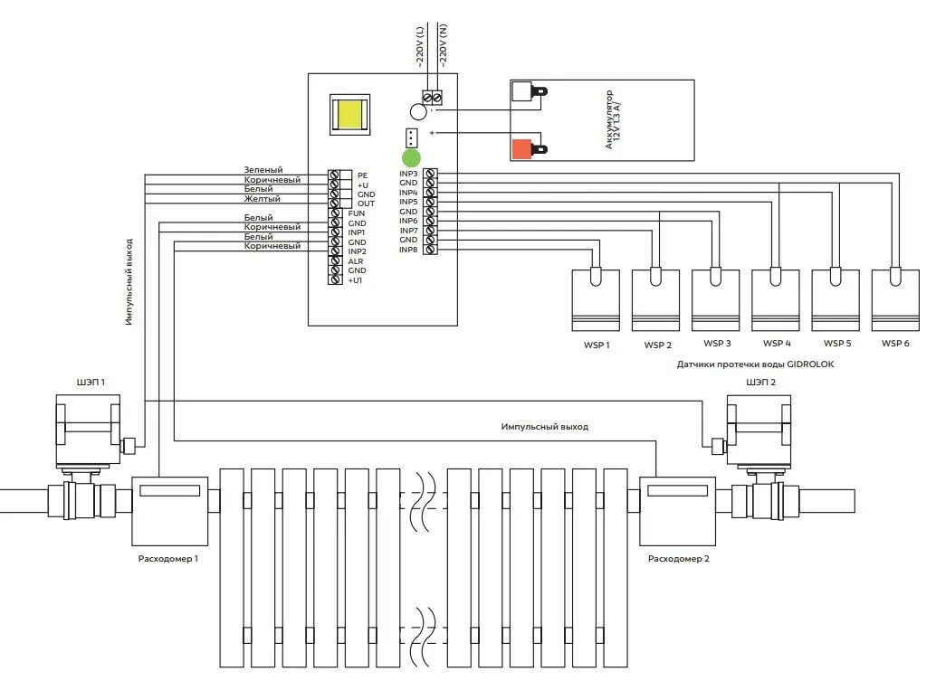 Gidrolock подключение датчика 20800132: Блок управления CONTROL (Гидролок) - купить по низкой цене в Москве с 