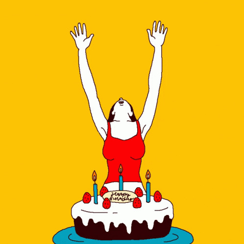 Gif картинка прикольная с днем рождения Omedetou GIF - Omedetou - Discover & Share GIFs